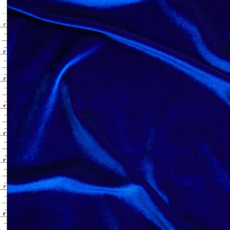 Cali Fabrics Royal Blue 4 Way Stretch Velvet By The Yard