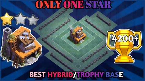 Ultimate Best Builder Hall 4 Bases Of 2021 Bh4 Trophy Basebh4 Hybriad