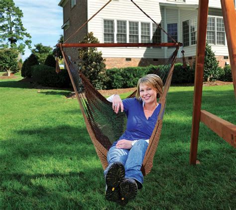 The garden swing is made of. Hammock Chair Swing | Playground King