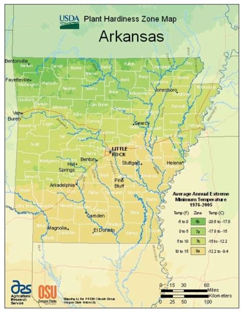 Arkansas Growing Zone Map Planting Zones Map Plant Hardiness Zone