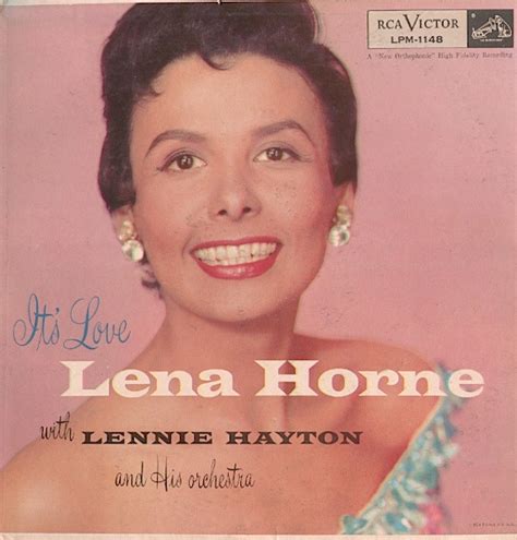 Lena Horne With Lennie Hayton And His Orchestra Its Love Vinyl Lp