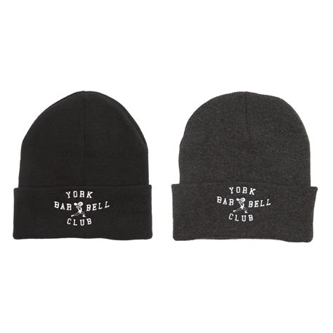 York Barbell Club Knit Cap Gym Apparel And Clothing York Barbell