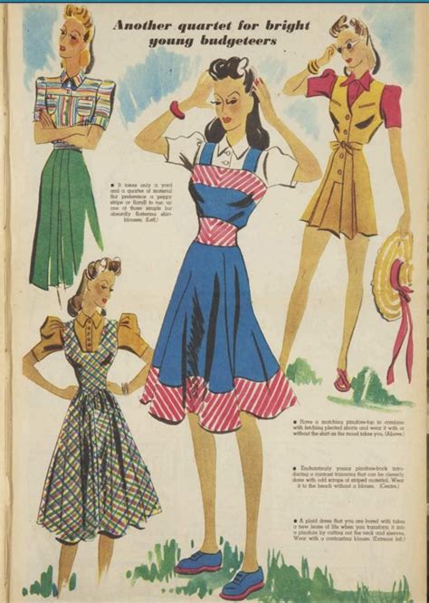 Pin By Vintage Ocelot On Fashion History Archive Forties Fashion