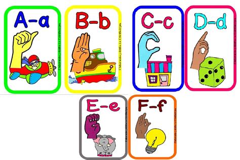 Material Educativo Que Contiene El Abecedario Con Dibujos Animados