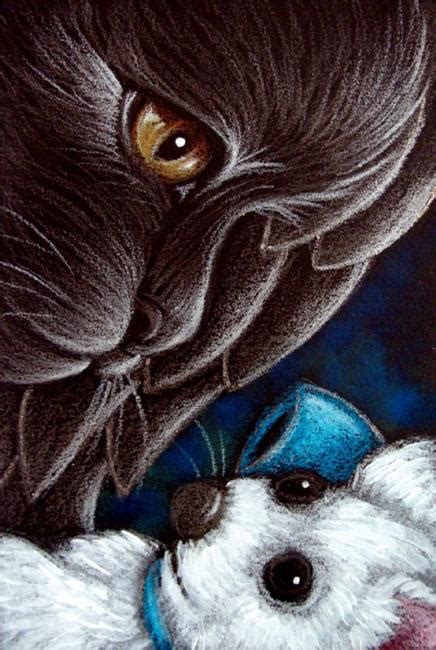 BLACK ANGEL CAT ...MY MOUSE TOY - by Cyra R. Cancel from ...