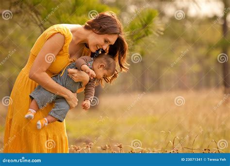 Mother Holding Son Exploring Nature Stock Image Image Of Indian Outdoors
