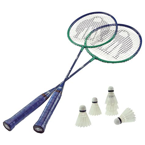 With badminton sets, you'll be prepared to have a great time with friends and family. Badminton-Set Standard, 2 Schläger 66 cm + 6 Federbälle ...