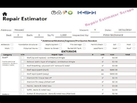 The spreadsheet also includes an area estimator and a materials estimator. Free Home Renovation Cost Estimator Spreadsheet For Real ...