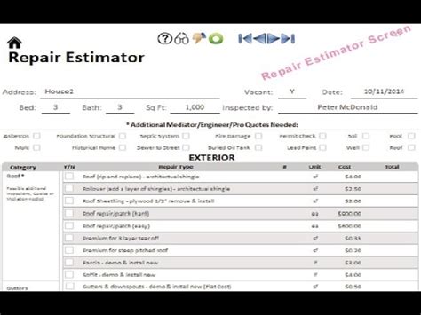 The spreadsheet also includes an area estimator and a materials estimator. Free Home Renovation Cost Estimator Spreadsheet For Real ...