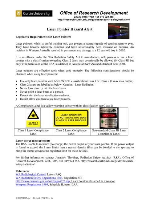 Laser Pointer Warning Label Pensandpieces
