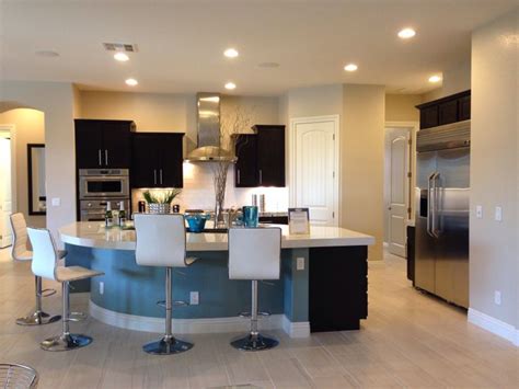 Check spelling or type a new query. DR Horton kitchen Dark wood, light counter, modern kitchen ...