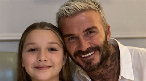 David Beckham Shows Off Bloody Nose After Daughter Harper Bit Him Details Hello