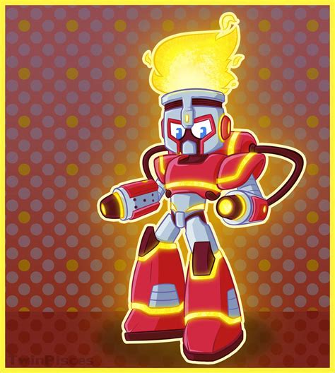 Fireman Megaman Fully Charged By Twinpisces On Deviantart