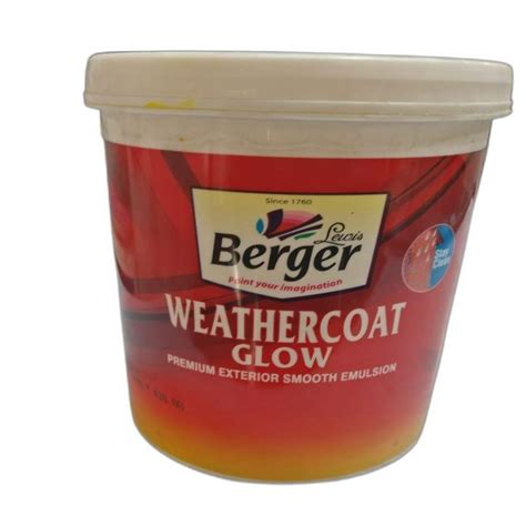 Berger Weathercoat Glow Premium Exterior Smooth Emulsion 10 Ltr At Rs