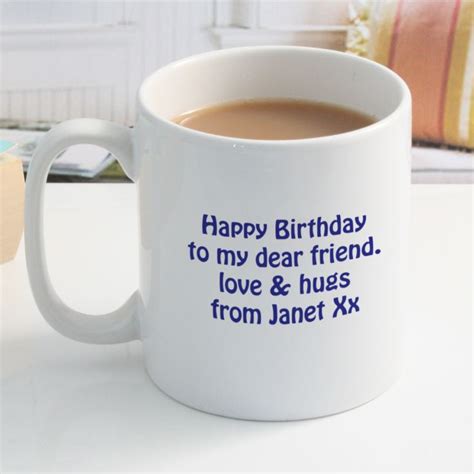 Spoil her with a gift she's been dreaming about all year. Personalised Happy Birthday Mug | The Gift Experience