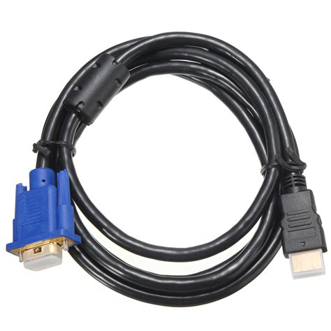 Either a male stereo mini to male rca or a male rca to male rca, depending on the output of your sound card. 1.8M 1080P HDMI Male to VGA Female Video Converter Adapter ...
