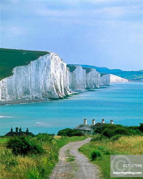 Beachy Head And Seven Sisters Stock Photo