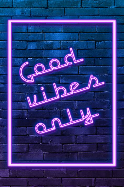 Wall Art Print Good Vibes Only Ukposters