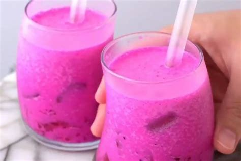 Jeruk, nanas, sirsak, mangga, atau markisa. Resep Susu Puding Buah Naga Sedot yang Segar, Caranya ...