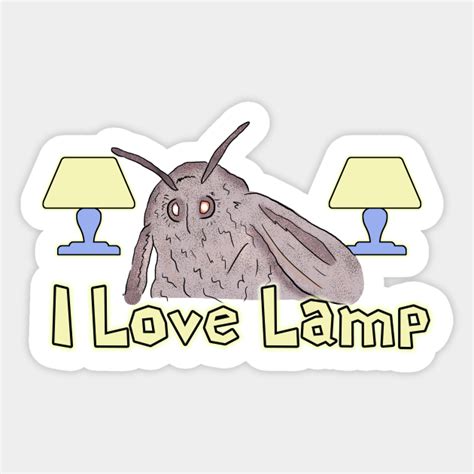 Moth Loves Lamp Meme Moth Meme Sticker Teepublic