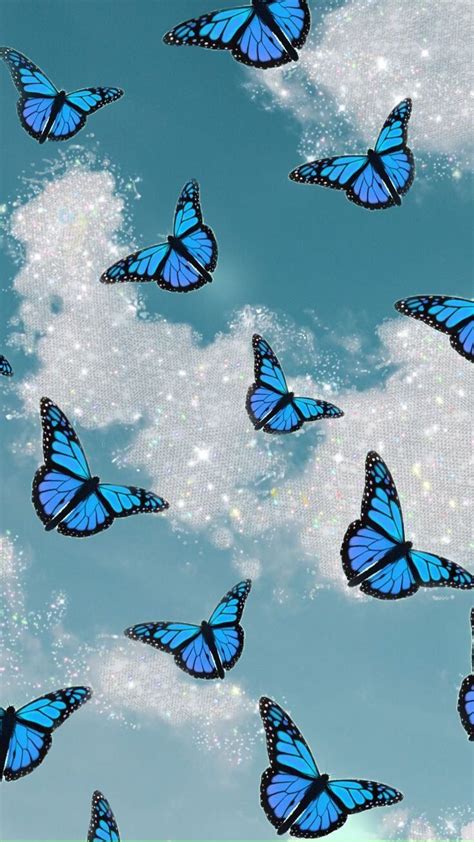 Blue aesthetic, aesthetic photo, aesthetic pictures, butterfly photos, monarch butterfly, beautiful butterflies, butterflies flying, imagine monarch butterfly, butterfly wall, aesthetic backgrounds, aesthetic wallpapers, emoji wallpaper, summer aesthetic, animals of the world, beautiful. Butterfly Aesthetic Wallpaper - NawPic