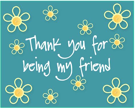 Thank You For Being My Friend Free Flowers Ecards