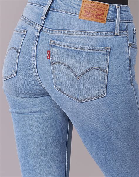 Levis Denim Levis 714 Straight Womens Jeans In Blue Lyst