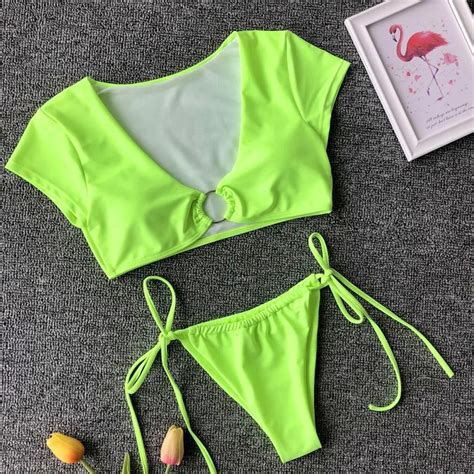 Sexy Bathing Suit One Piece Swimsuit Thong Bodysuit Cheeky Erotic Extreme Cute Bandage Womens