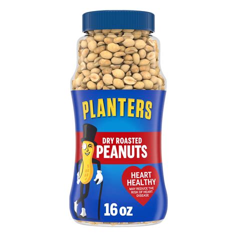 Planters Dry Roasted Peanuts 16 Oz Jar