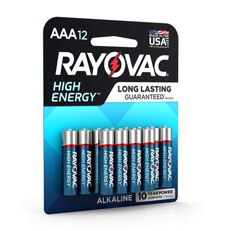 Rayovac Aaa Batteries Alkaline Triple A Batteries 12 Battery Count