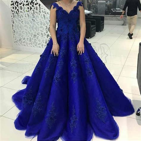 Create a memorable experience wearing a blue wedding dress from wedding dress fantasy. Vintage Lace V Neck Tulle Ball Gowns Wedding Dresses 2018 ...