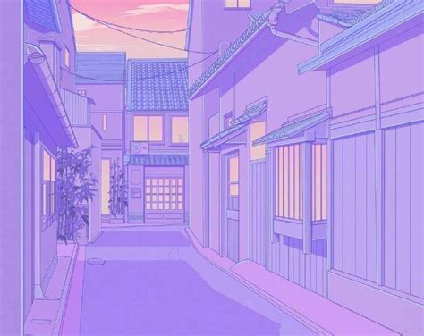 Pastel Purple Anime Aesthetic Wallpaper Download Free Mock Up