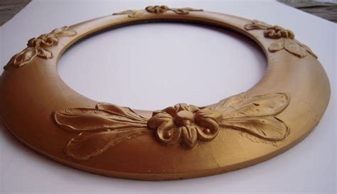 Large Ornate Oval Antique Gold Picture Frame 14 X 20