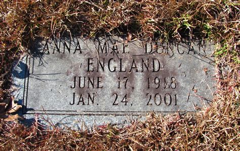Anna Mae Bullock England 1918 2001 Find A Grave Memorial