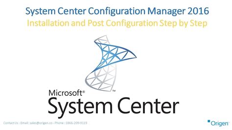 System Center Configuration Manager Installation And Post Configuration Step By Step Youtube