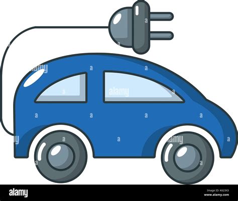 Electric Car Icon Cartoon Style Stock Vector Image And Art Alamy