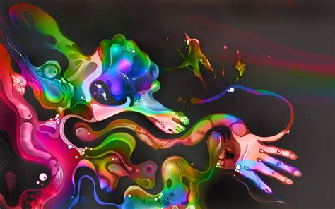 Wallpaper Colorful Illustration Digital Art Hands Abstract Horse