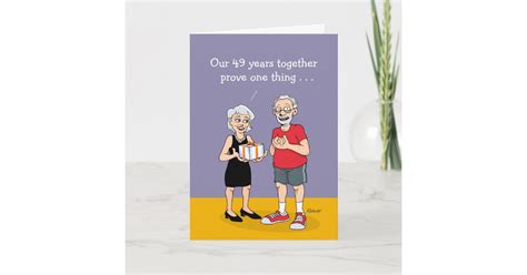 49th Wedding Anniversary Card Love Card