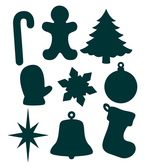 6 Best Images Of Free Printable Christmas Ornaments Cutouts Christmas