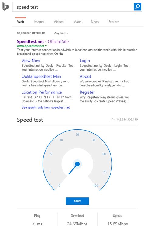Microsoft Is Testing An Internet Speed Tool Directly In Bing Venturebeat