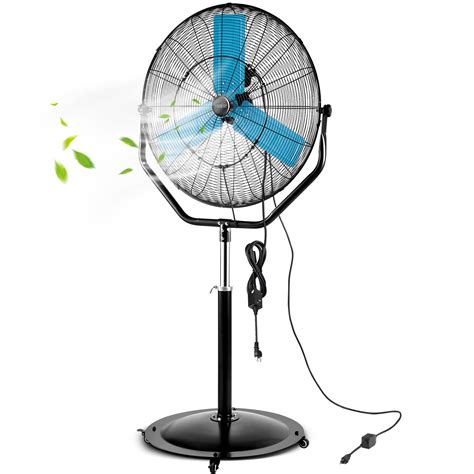 30 Industrial Outdoor Misting Pedestal Fan Ipx5 Waterproof Cooling