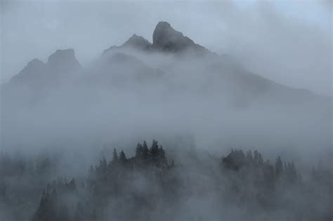 Free Download Fog Clouds Mountains Forest Nature Landscape