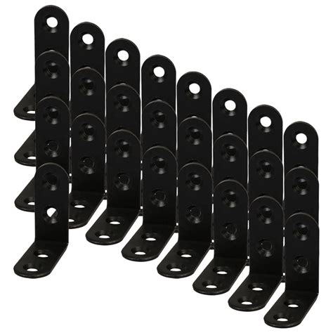 40 X 40mm Angle Bracket Metal Black L Shaped Angle Brackets Corner