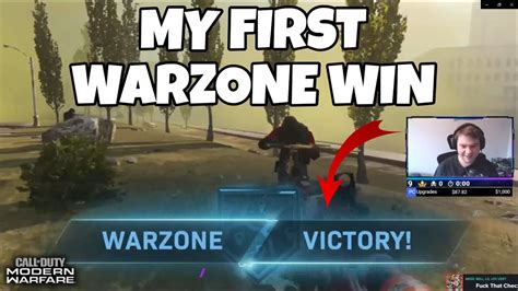 My First Warzone Win Insane Youtube