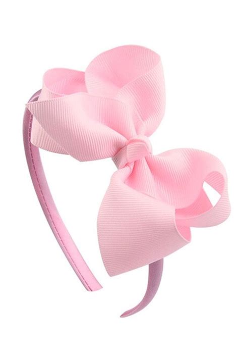 Pale Pink Bow Headband