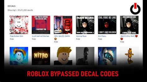 Bypassed Roblox Decals Codes April 2023 Games Adda