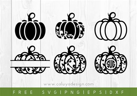 Free Pumpkin Monogram Svg Png Eps And Dxf By Caluya Design