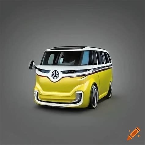 Yellow Volkswagen Id Buzz Lowrider On Craiyon