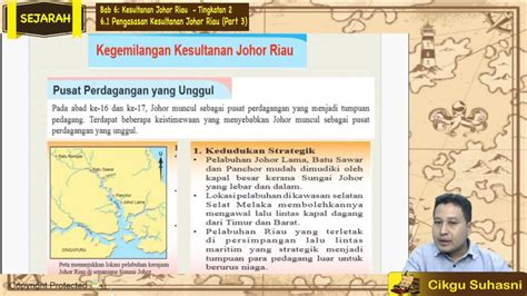 Pada tahun 1528 sultan alauddin riayat shah dari keturunan kesultanan melaka telah membuka johor dan bertapak di johor lama. F2_SEJ_T06-03 Pengasasan Kesultanan Johor Riau (Part 3 ...