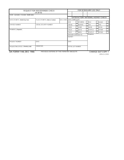 Da Form 1144 Fill Out Sign Online And Download Fillable Pdf